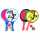 GEBRO Beachball-Set 2in1 sortiert