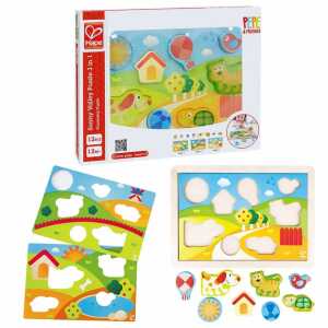 HAPE INTERNATIO Puzzle 3 in 1 Holz Hape