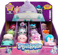 Squishmallows Squishville Mini und Fahrzeug (Ausführungen variieren)