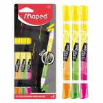Textmarkeretui 3ST Fluo Duo sortiert MAPED M734127 / 1-5mm