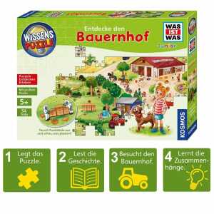 Wissenspuzzle: WAS IST WAS Junior - Entdecke den Bauernhof