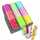 Seidenband Sweeties 15mmx3m farblig sortiert, Punkte auf Satin,