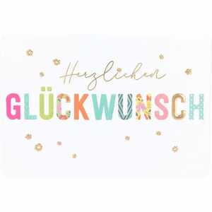 Klappkarte Kunterbunt Motiv 14, Depesche