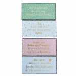 Dekoschild Freundesprüche 40x20cm 4fach sortiert