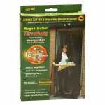 Fliegengitter T?rvorhang Magnetic 100 x 210 cm schwarz