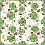 Servietten 33x33cm Clover & Ladybugs, 3-lagig, 20...