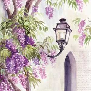Servietten 33x33cm Lantern among Wisteria, Bloom, 3-lagig, 20 Stück
