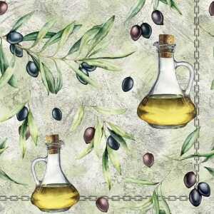 Servietten 33x33cm Black Olives, 3-lagig, 20 Stück, ti-flair