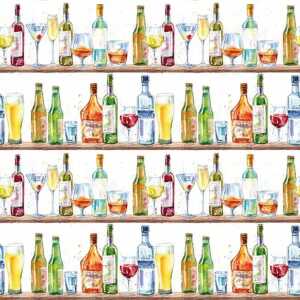 Servietten 33x33cm Cocktail Bar, 3-lagig, 20 Stück, ti-flair