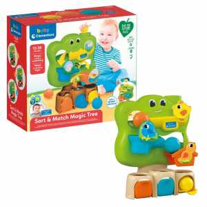 Clementoni Baby Logikspiel Lustiger Baum, mit 3 Versteckerkugeln