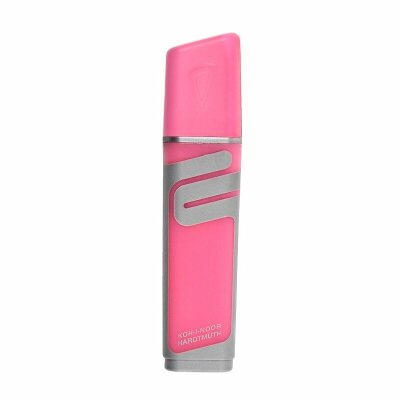 KOH Textmarker - Keilspitze 1 - 5 mm / gummierte Griffzone " Pink "