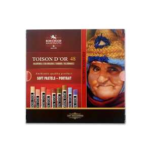 KOH Pastellkreide rund weich f Künstler 48er Pack Portrait