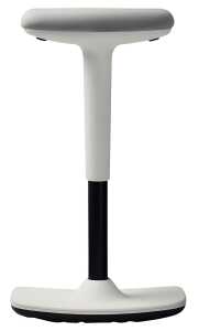 Sitz-/Stehhocker to-swift, höhenverstellbar, drehbar, weiß