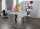 Sitz-/Stehschreibtisch weiß, 1600 x 800 mm, H: 640 bis 1300 mm