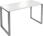 Stehtisch Gestell: Alusilber, Weiß, Höhe:...