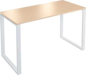 Stehtisch Gestell: Weiß, Ahorn, Höhe: 1100mm / 1600mm 800mm