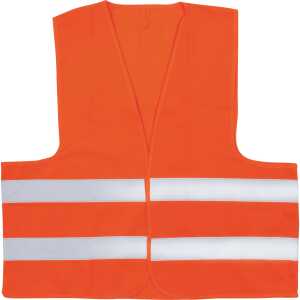 Warnweste, Einheitsgröße, orange, Polyester bei 40°C waschbar max. 25x