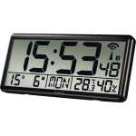 digitale Funkwanduhr Jumbo, schwarz, inkl. 4 AA Mignon...