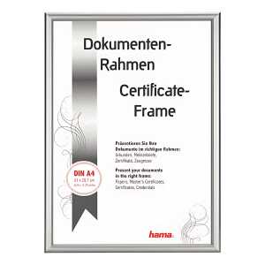 Bilderrahmen Detroit, Alu, 21x29,7cm, silber, Polystyrolscheibe (1mm)