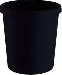 Papierkorb the green german, 18 l, schwarz