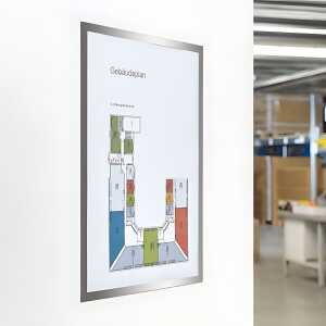 Magnetrahmen Magnetofix 5 Stück, silber, A4