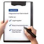 Klemmbrett magnetisch schwarz DIN A4