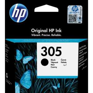 HP Tintenpatrone Originalzubehör 305 ca. 120 Seiten schwarz 2ml