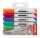 Whiteboard/Flipchartmarker-Set, 6 Farben, Rundspitze 3 mm,