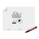 Magic-Chart Flipchart Folie 90x120cm, Rasteraufdruck, 15...