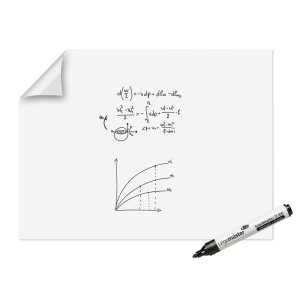 Magic-Chart Whiteboard Folie 90x120cm, blanko, 15 Blätter,