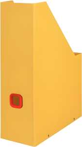 Stehsammler Click & Store Cosy, gelb, für DIN A4, mit Griffloch Karton
