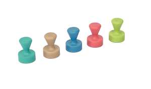 Neodym Kelgelmagnet Ø 12mm x 16mm 10er Set Haftkraft 1,5kg farbig sort