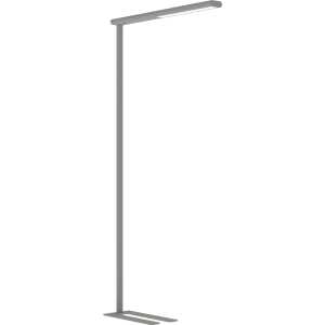 LED-Standleuchte MAULjet, dimmbar, silber, neutralweißes Licht,