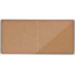 Schaukasten Premium Plus Kork, mit Schiebetür, 27xA4