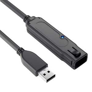 aktives USB-3.1 Verlängerungskabel, 5 m, USB-A verriegelbar