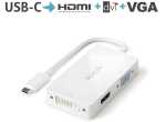 Adapter iSerie, USB-C, VGA mit WUXGA, HDMI mit 4K30Hz,...