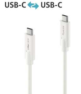 USB-C Kabel iSerie, USB-C auf USB-C, 3.1, Gen 1, 5Gbps, weiß, 1,5 m