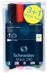 Boardmarker Maxx 290, 2-3 mm, 4er Etui, schwarz, blau,...