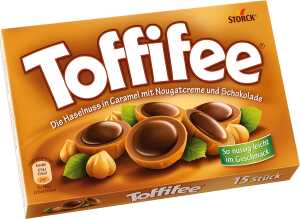 Haselnuss Caramel Nougatcreme Schokolade, 15er Pack, 125 g