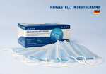 Medizinische Mund-Nasen-Maske, weiß/blau, Typ IIR,...