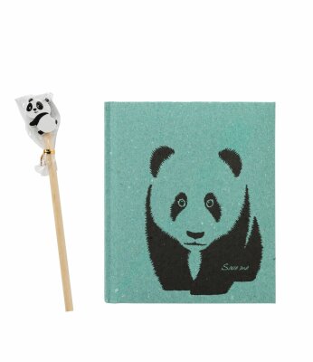 Pagna Poesiealbum Panda mit Stift 128S blanko