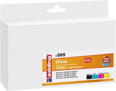 Edding Tintenpatrone EDD-565 ersetzt Epson T78XXL Multipack 4