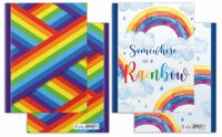 RNK Notizbücher, A4, 4er Sortiment Rainbow