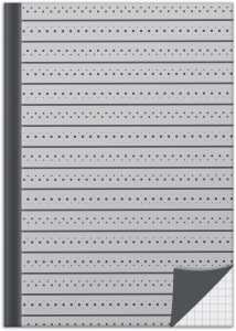 RNK Kladde Grey kariert A5 96Bl