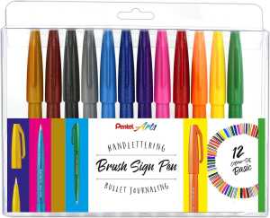 Pentel Kalligrafiestift Brush Sign Pen Set