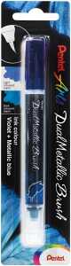 Pentel Dual Metallic Brushpen Glitzer Dual Metallic Brush vi+me.bl