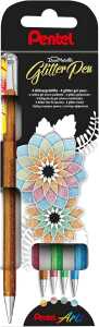 Pentel Glitzer Gel Dual Set K110, 0,5mm
