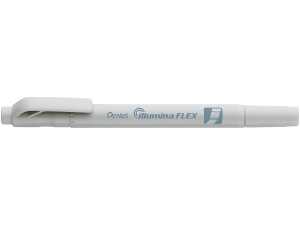 Pentel Textmarker m. 2 Spitzen 1.5 - 3.5mm und 1mm, pastellgrau