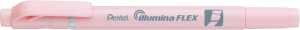 Pentel Textmarker m. 2 Spitzen 1.5 - 3.5mm und 1mm, pastellpink