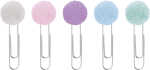 Pompon-Klammern Mix Pastell 6x20mm